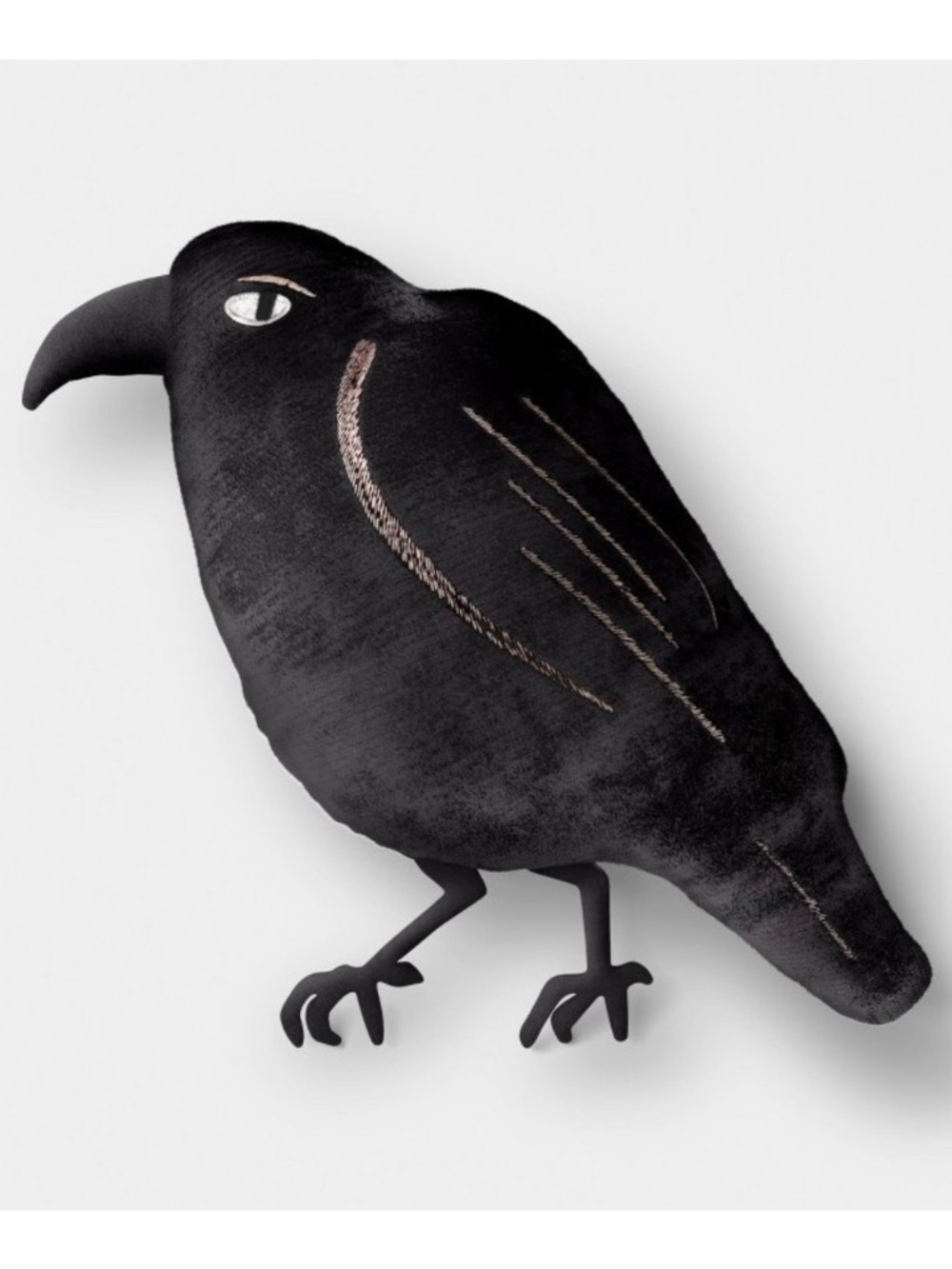 Raven Shaped Throw Pillow Black - Hyde and EEK!